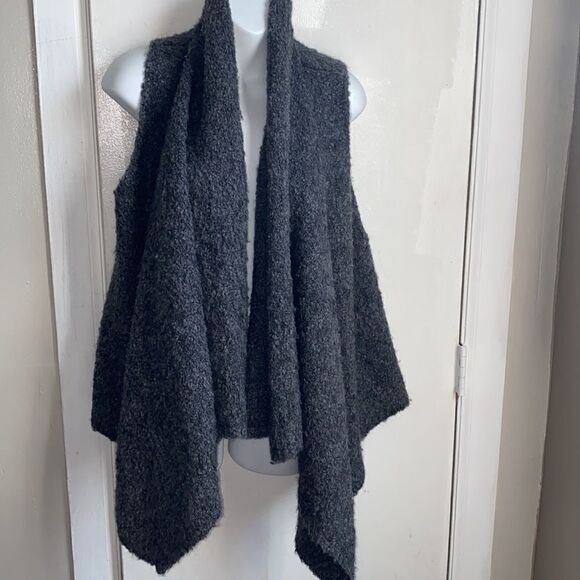 SOFT JOIE Orrin Dark Grey Boucle Vest-S - Picture 2 of 6